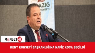 Kent Konseyi Başkanlığına Nafiz Koca Seçildi