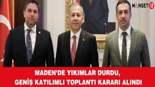 MADEN’DE YIKIMLAR DURDU, GENİŞ KATILIMLI TOPLANTI KARARI ALINDI