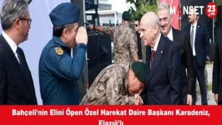 Bahçeli’nin Elini Öpen Özel Harekat Daire Başkanı Karadeniz, Elazığlı