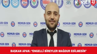 Başkan Apak: “Engelli Bireyler Mağdur Edilmesin”