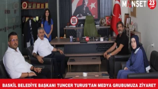 Baskil Belediye Başkanı Tuncer Turus’tan Medya Grubumuza Ziyaret