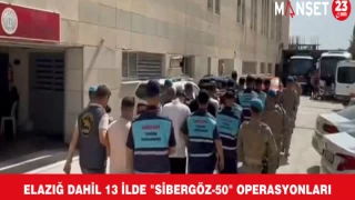Elazığ Dahil 13 İlde "Sibergöz-50" Operasyonları