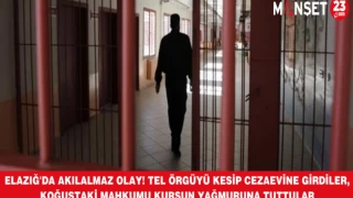Elazığ'da akıl almaz olay! Tel örgüyü kesip cezaevine girdiler, koğuştaki mahkumu kurşun yağmuruna tuttular