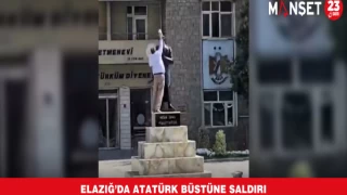 Elazığ’da Atatürk Büstüne Saldırı
