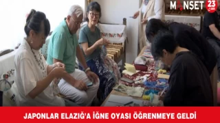 Japonlar Elazığ’a İğne Oyası Öğrenmeye Geldi