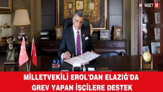 Milletvekili Erol'dan Elazığ'da Grev Yapan İşçilere Destek