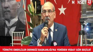 Türkiye Emekliler Derneği Başkanlığı’na Yeniden Vedat Gür Seçildi