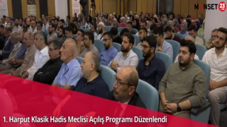 1. Harput Klasik Hadis Meclisi Açılış Programı Düzenlendi