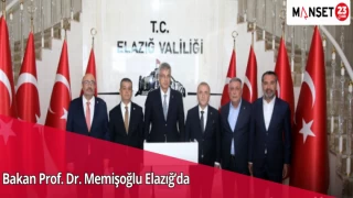 Bakan Prof. Dr. Memişoğlu Elazığ’da