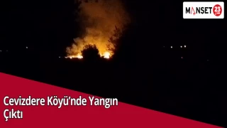 Cevizdere Köyü’nde Yangın Çıktı