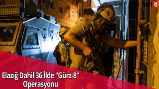 Elazığ Dahil 36 İlde "Gürz-8" Operasyonu