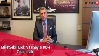 Milletvekili Erol: "81 İl Sayısı 100'e Çıkarılmalı"