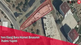 Yeni Elazığ Baro Hizmet Binasının İhalesi Yapıldı
