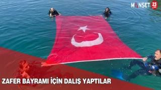 Zafer Bayramı İçin Dalış Yaptılar
