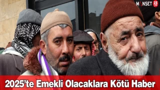 2025’te Emekli Olacaklara Kötü Haber