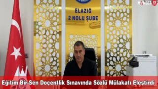 Eğitim Bir-Sen Doçentlik Sınavında Sözlü Mülakatı Eleştirdi