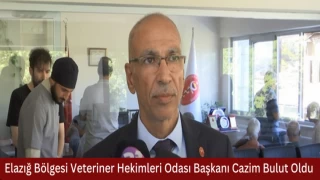 Elazığ Bölgesi Veteriner Hekimleri Odası Başkanı Cazim Bulut Oldu