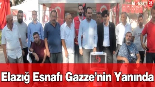 Elazığ Esnafı Gazze’nin Yanında