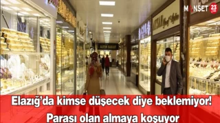 Elazığ’da kimse düşecek diye beklemiyor! Parası olan almaya koşuyor