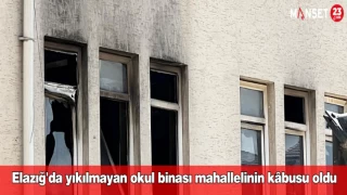 Elazığ'da yıkılmayan okul binası mahallelinin kâbusu oldu