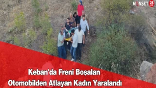 Keban'da Freni Boşalan Otomobilden Atlayan Kadın Yaralandı