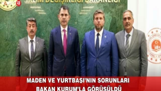 Maden ve Yurtbaşı’nın Sorunları, Bakan Kurum’la Görüşüldü