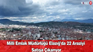 Milli Emlak Müdürlüğü Elazığ’da 22 Araziyi Satışa Çıkarıyor