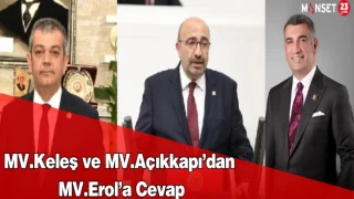 MV.Keleş ve MV.Açıkkapı’dan MV.Erol’a Cevap