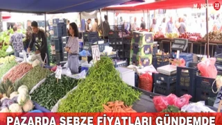 Pazarda Sebze Fiyatları Gündemde
