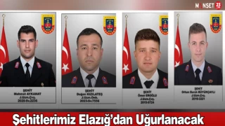 Şehitlerimiz Elazığ’dan Uğurlanacak