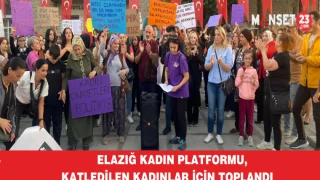 Elazığ Kadın Platformu, Katledilen Kadınlar İçin Toplandı