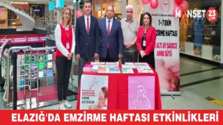Elazığ'da Emzirme Haftası Etkinlikleri