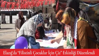 Elazığ’da “Filistinli Çocuklar İçin Çiz” Etkinliği Düzenlendi