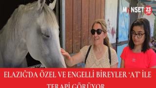 Elazığ’da Özel ve Engelli Bireyler ‘At’ İle Terapi Görüyor
