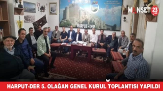 Harput-Der 5. Olağan Genel Kurul Toplantısı Yapıldı