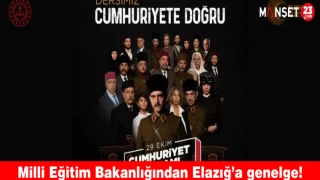 Milli Eğitim Bakanlığından Elazığ’a genelge!