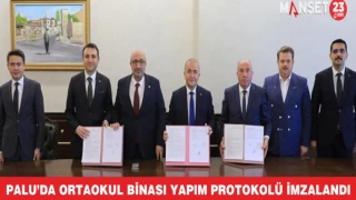 Palu’da Ortaokul Binası Yapım Protokolü İmzalandı