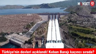 Türkiye’nin devleri açıklandı! Keban Barajı kaçıncı sırada?