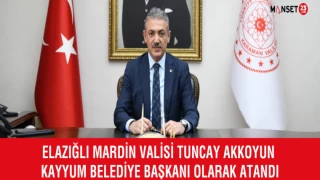 Elazığlı Mardin Valisi Tuncay Akkoyun Kayyum Belediye Başkanı Olarak Atandı