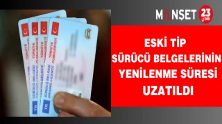 Eski Tip Sürücü Belgelerinin Yenilenme Süresi Uzatıldı