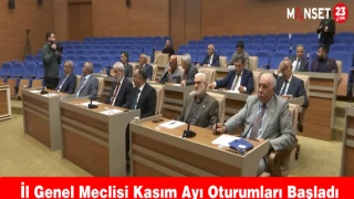 İl Genel Meclisi Kasım Ayı Oturumları Başladı