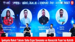 İpekyolu Roket Takımı Saha Expo Savunma ve Havacılık Fuarı'na Katıldı