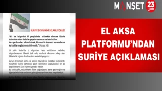 El Aksa Platformu’ndan Suriye Açıklaması