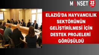 Elazığ’da destek projeleri görüşüldü