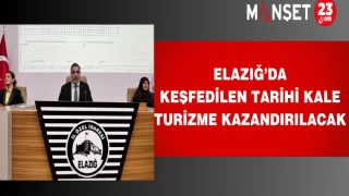 Elazığ’da keşfedilen tarihi kale turizme kazandırılacak