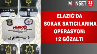 Elazığ’da Sokak Satıcılarına Operasyon: 12 Gözaltı