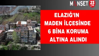 Elazığ’ın Maden ilçesinde 6 bina koruma altına alındı