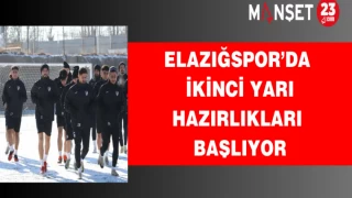 Elazığspor’da İkinci Yarı Hazırlıkları Başlıyor
