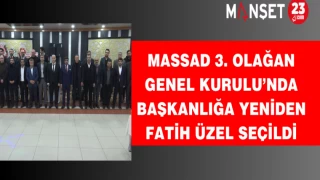 MASSAD 3. Olağan Genel Kurulu’nda Başkanlığa Yeniden Fatih Üzel Seçildi