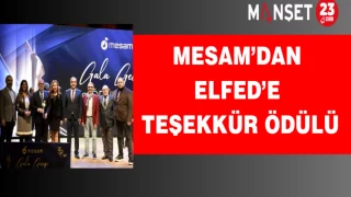 MESAM’dan ELFED’e Teşekkür Ödülü